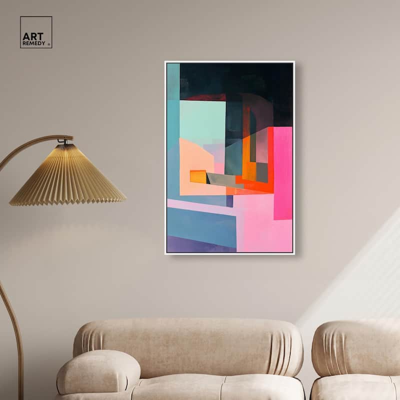 Color Blocks I Canvas by Art Remedy