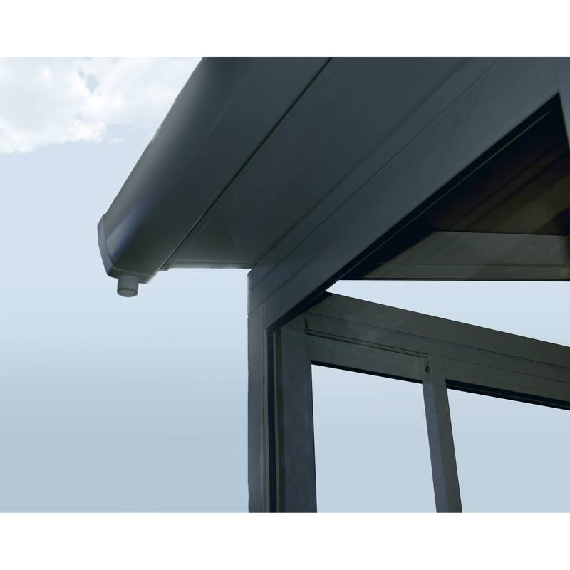 SanRemo 10ft & 13ft White & Grey Sunroom, Patio Enclosure and Solarium