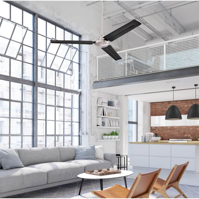 Westinghouse Lighting Jax Industrial-Style 56-Inch 3-Blade Indoor Ceiling Fan, Remote Control Included