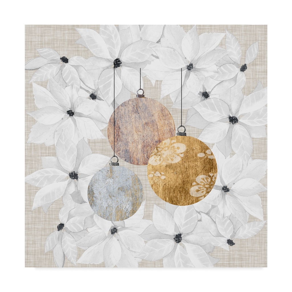 Grace Popp 'Sophisticated Christmas Iv' Canvas Art