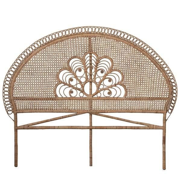 slide 2 of 5, Handmade Rattan Headboard