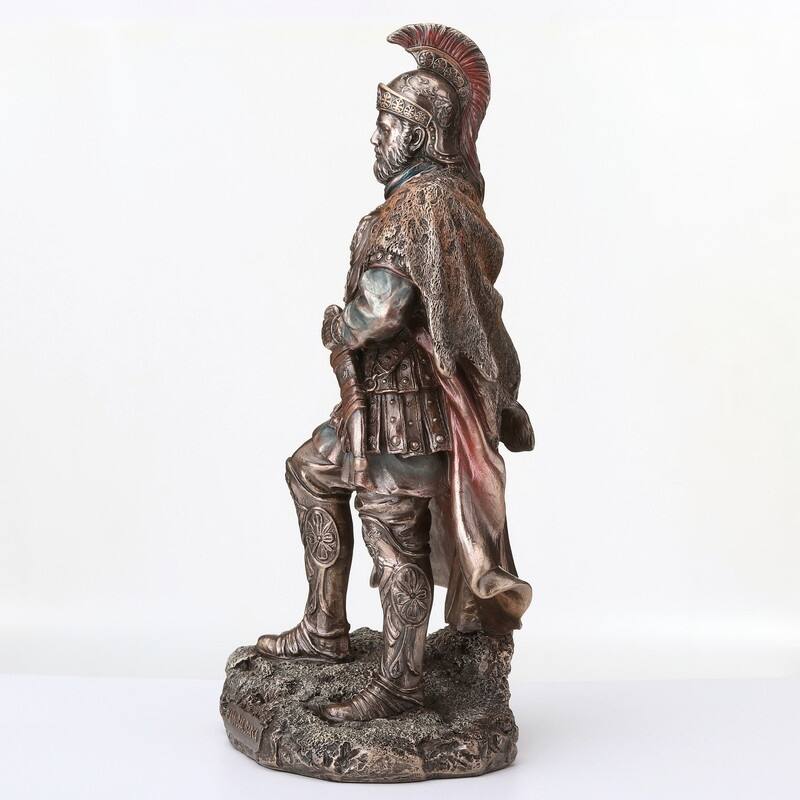 9.65 inches Height Cold Cast Bronze Carthaginian General Hannibal Barca Bronze Finish Figurine