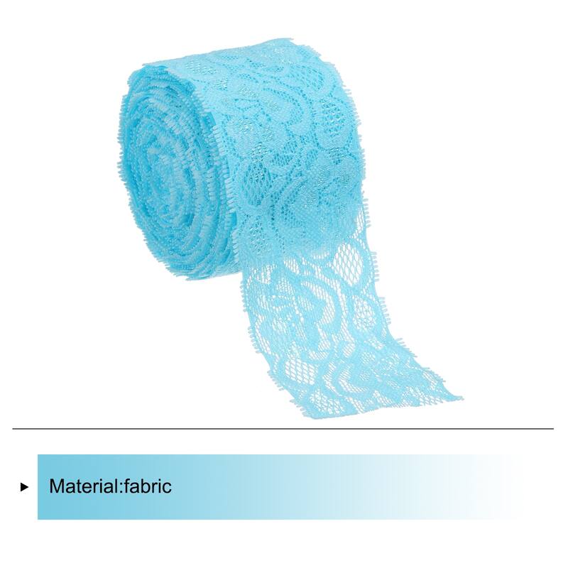 Lace Trim 10 Yards 2 Inch Flower Elastic Lace Ribbons