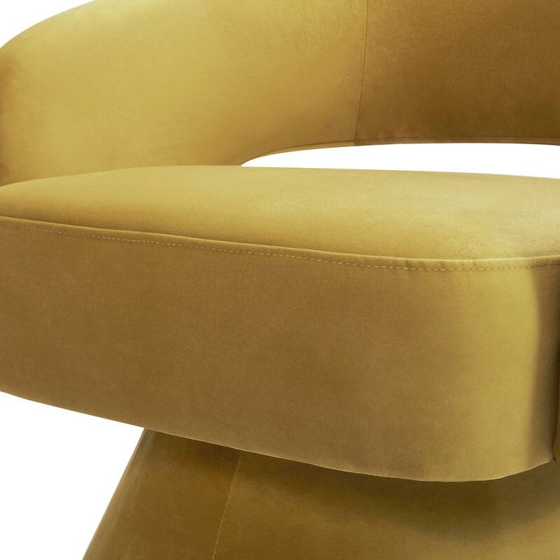 Spruce & Spring Jamie Swivel Fabric Accent Chair