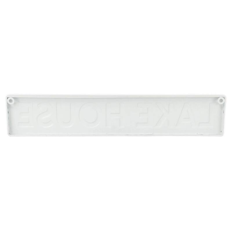 Lake House Rectangular Wall Sign - 23.75" - White