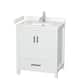 Option White / Carrara Cultured Marble Top / Brushed