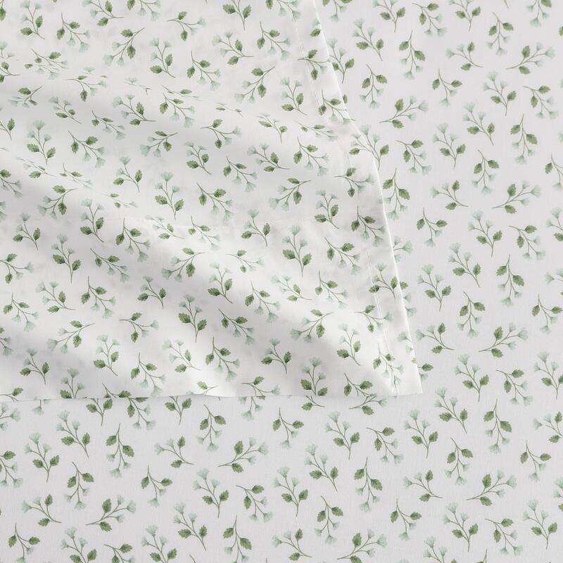 Martha Stewart Printed Cotton Percale Sheet Set