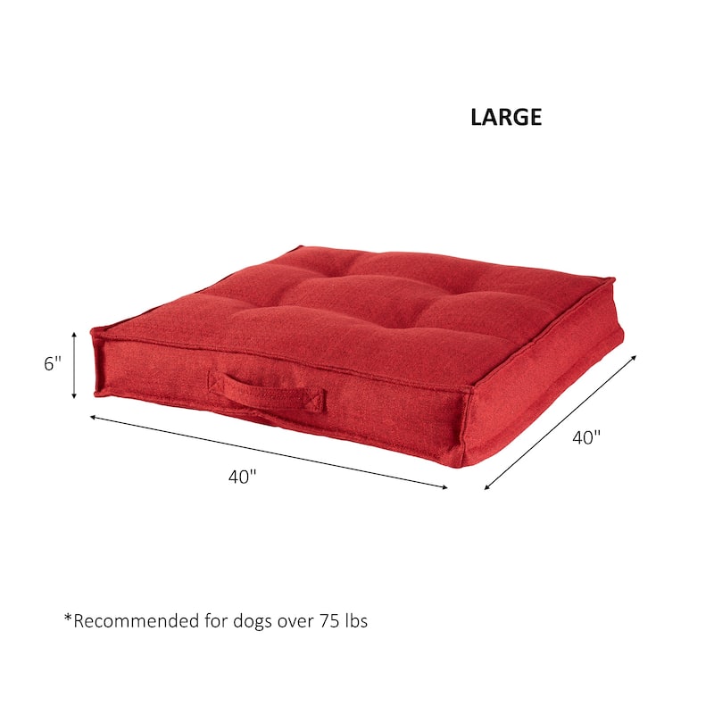 Milo Square Tufted Dog Bed