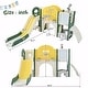 preview thumbnail 30 of 42, Versatile 9-in-1 Kids Slide Playset: Spaceship Design with Slide, Tunnel, Ring Toss, Whiteboard, and Basketball Hoop