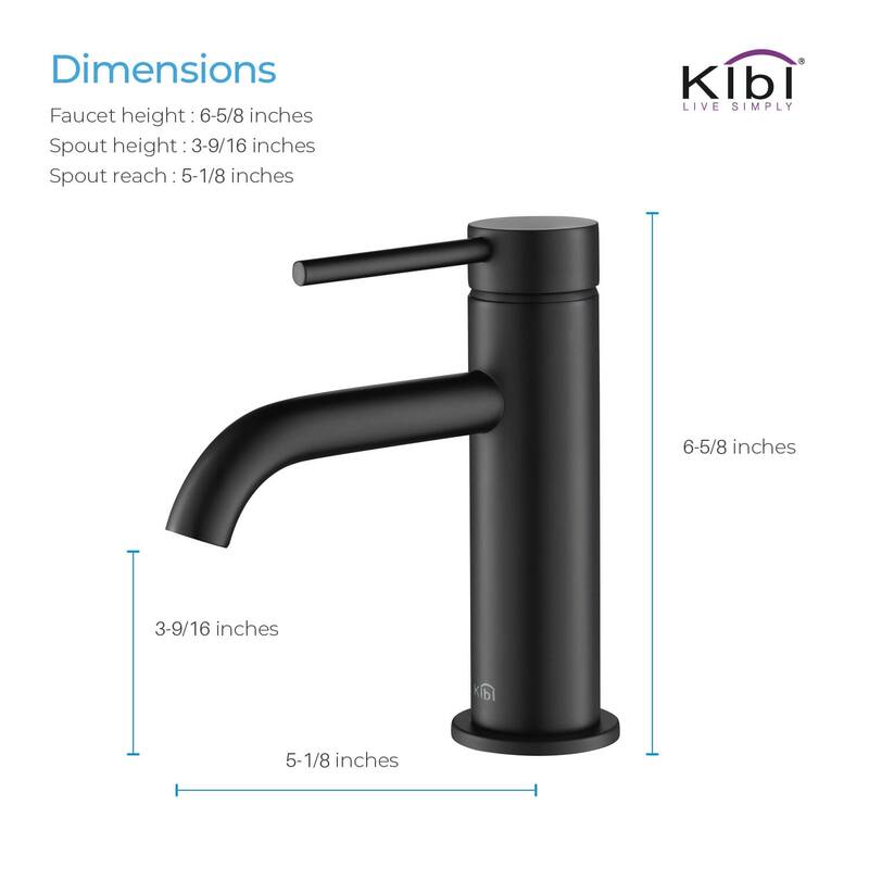 Lead Free Single Handle Bathroom Faucet with Water Hose