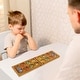 preview thumbnail 5 of 3, GSE™ Oak Folding Wooden Mancala Board Game with Multi-Color Glass Stones and Storage Bag