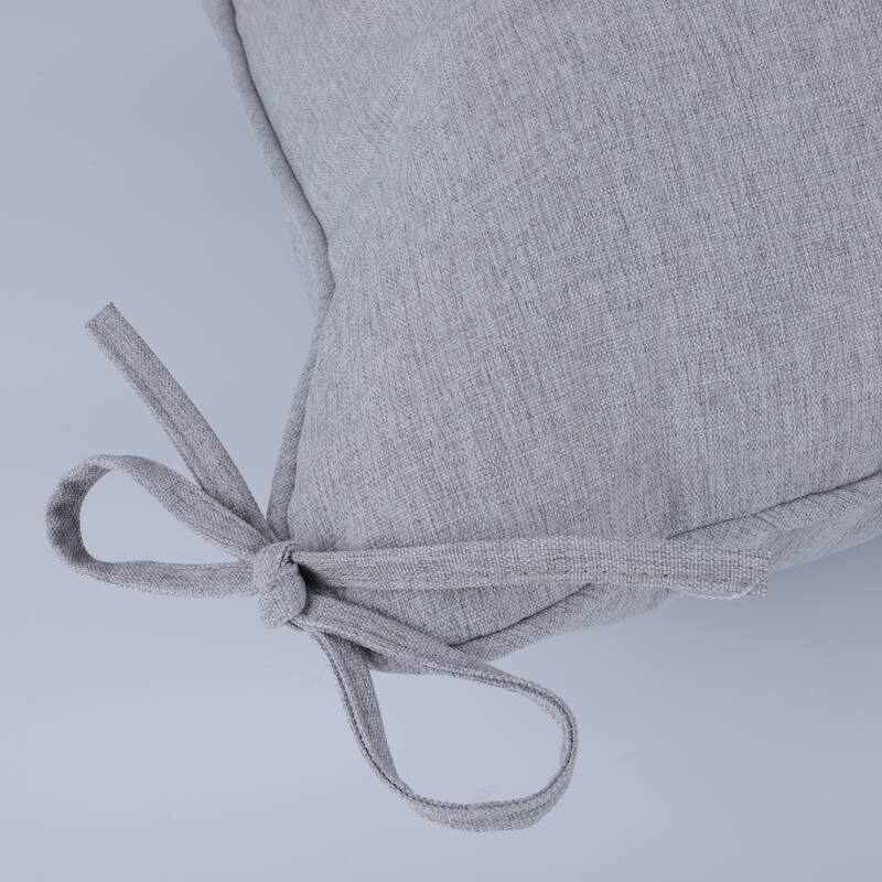 2 Pieces Waterproof Polyester Patio Seat and Back Cushions 24x24 Deep Comfort for Outdoor Seating