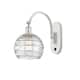 Option White and Polished Chrome / Clear Deco Swirl