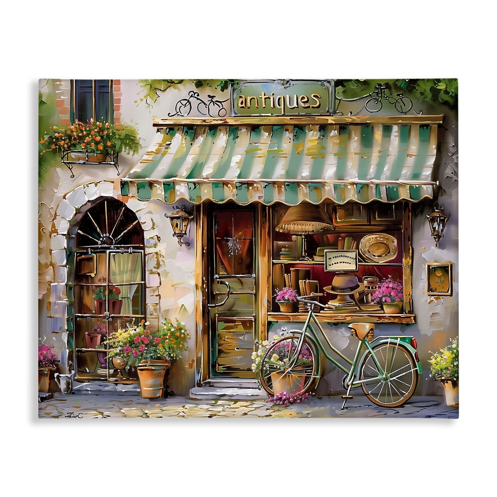 Stupell Charming Antique Shop Canvas Wall Art Design By Arlington Prints