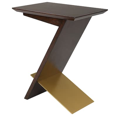 Uttermost Breakthrough Modern Accent Table - 17.25"W x 22"H x 11.75"D