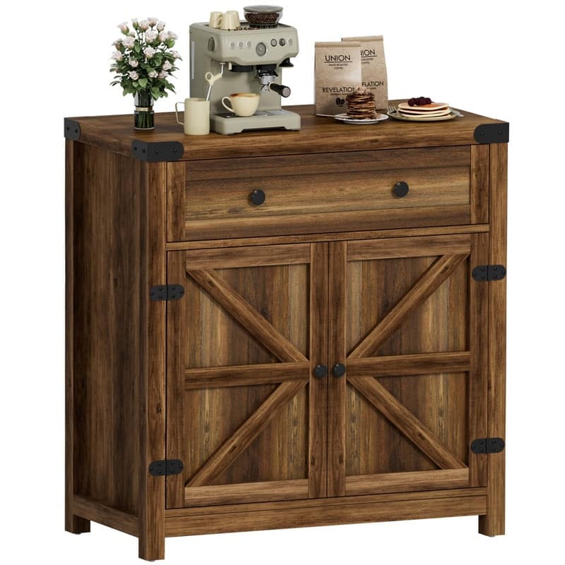 Coffee Bar Accent Cabinet - 15.75"D x 31.5"W x 33.46"H