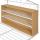 preview thumbnail 13 of 25, Full Size Metal Wood House Bed Frame with Shelves and Lights