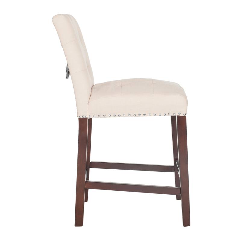 SAFAVIEH Vivien 27-inch Tufted Counter Stool (Set of 2) - 19Wx23Dx40H