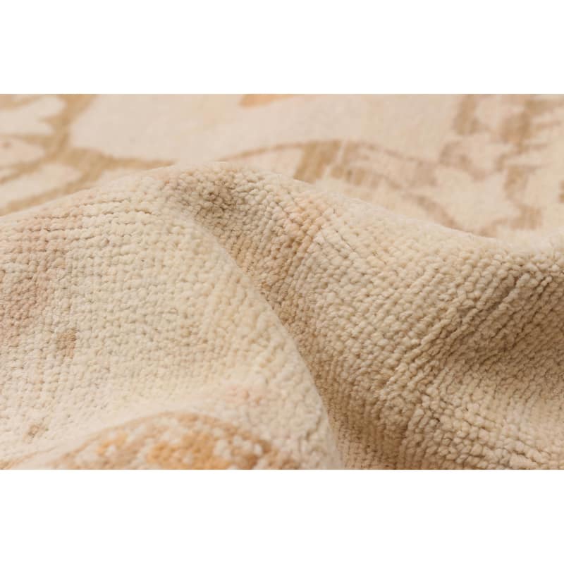 ECARPETGALLERY Hand-knotted Chobi Finest Cream Wool Rug - 10'2 x 13'8