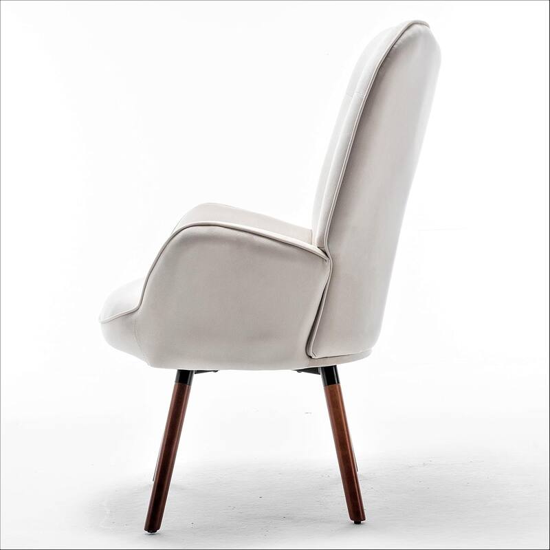 Kreedence 26.38" W Microfiber Accent Chair with Wing Back Design