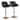 Silver Orchid Galotti Adjustable Bar Stool with Rounded T Footrest (Set of 2)