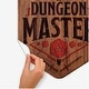 preview thumbnail 4 of 5, Dungeons and Dragons Dungeon Master Giant Peel and Stick Wall Decal With Alphabet by RoomMates