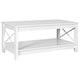 preview thumbnail 13 of 51, Moasis Farmhouse Coffee Table with Shelf, 2-Tier Center Table for Living Room