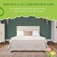 preview thumbnail 5 of 4, SweetPea Baby Bayfield Convertible Crib - Glazed Brush White