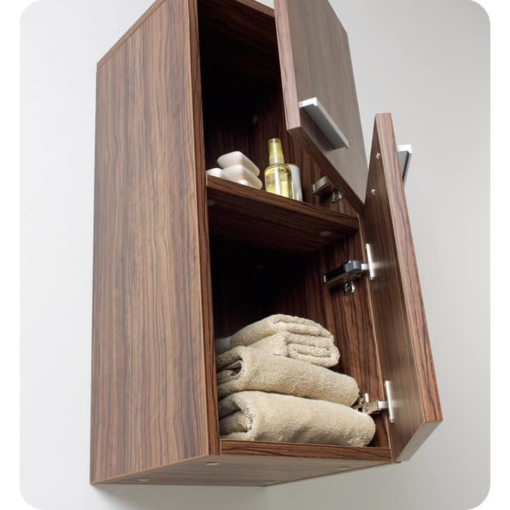 Fresca 27" Wall Mounted Bathroom Linen Cabinet with Two Storage Areas