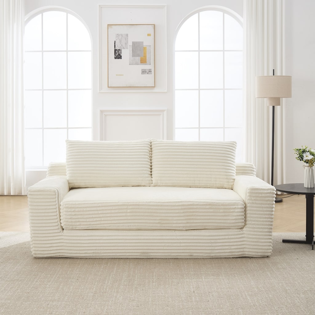 Sofa 70-in Casual Beige 2 -seater Loveseat - 8' x 10'