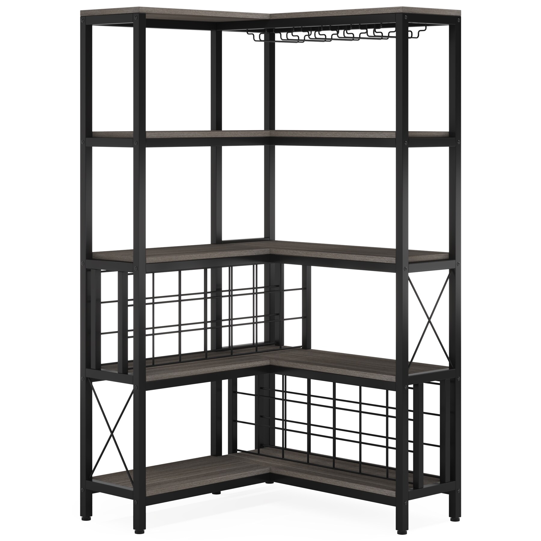 Metal corner wine rack best sale