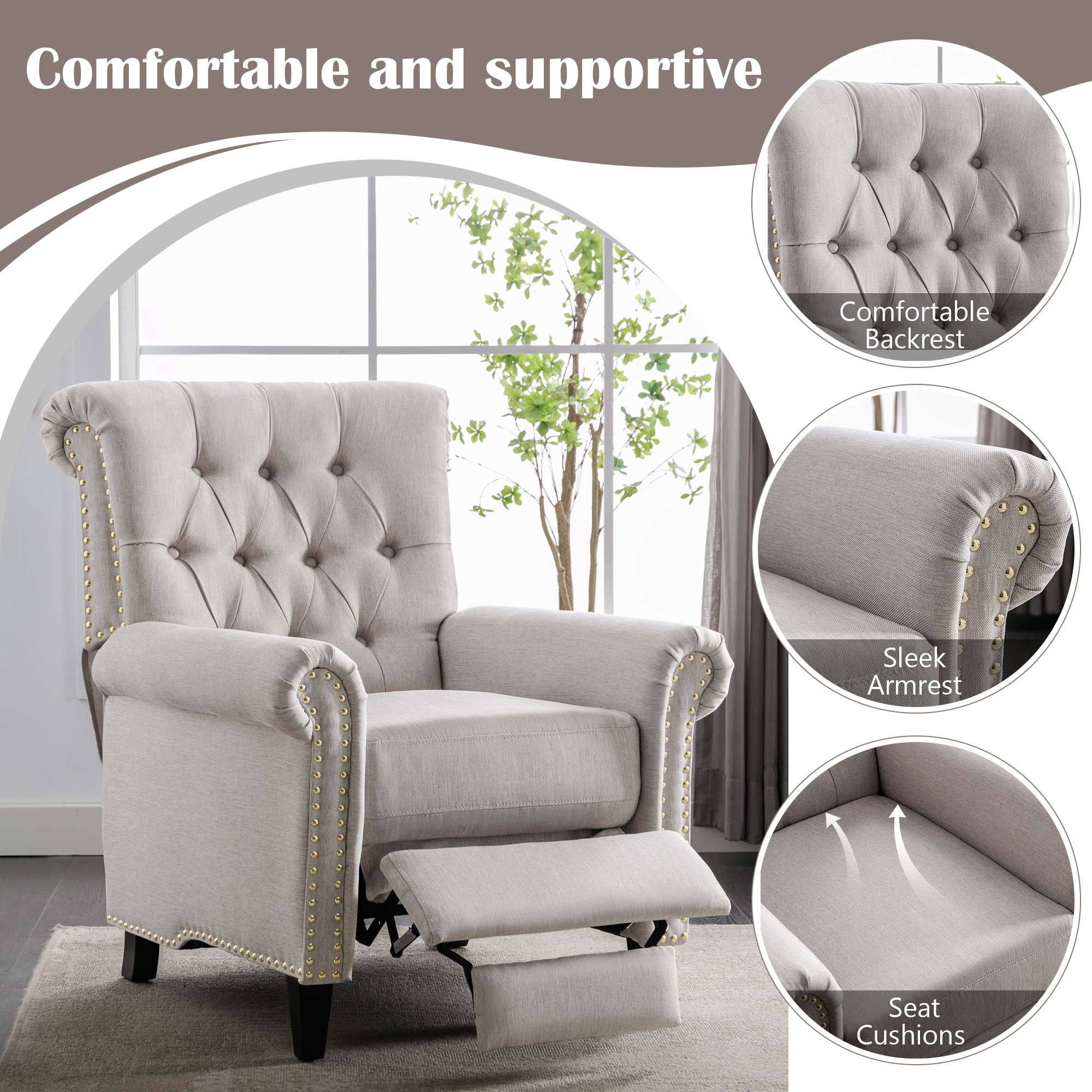 Better homes and gardens hot sale tufted recliner