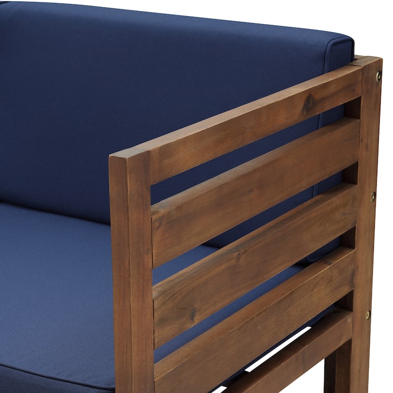 Middlebrook Designs Acacia 3-Piece Chairs with Ottoman