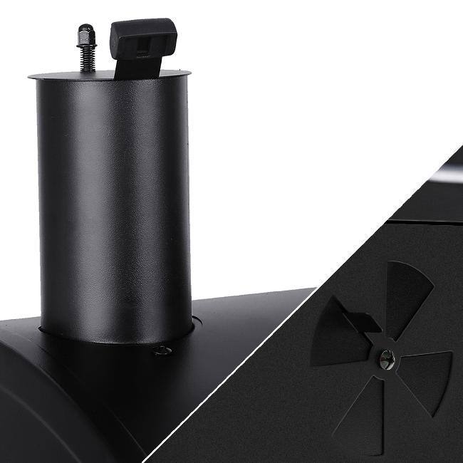 Royal Gourmet Deluxe 30-Inch Smoker Charcoal Grill with Cover,Black