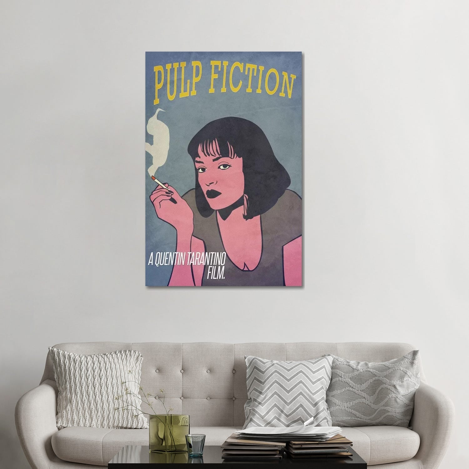 Icanvas Pulp Fiction Alternative Poster By Popate Canvas Print Overstock 34216022