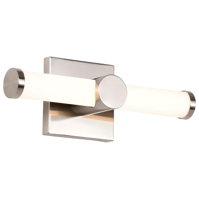 Bowman 12 Inch LED Vanity Brushed Nickel Acrylic Lens - Brushed Nickel