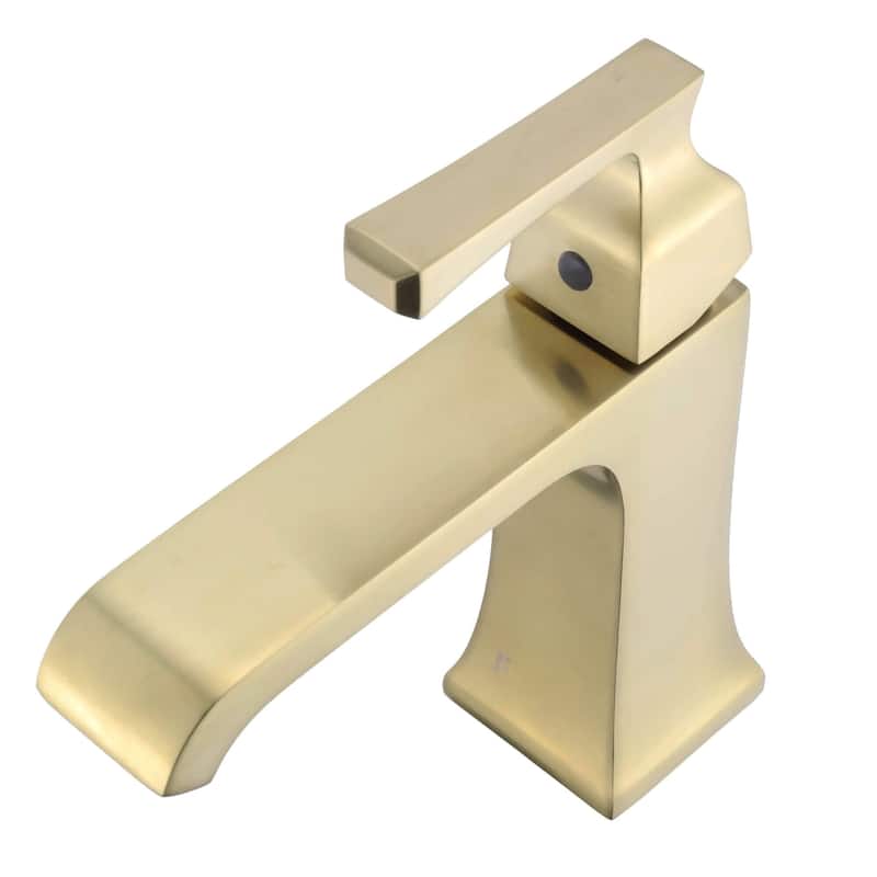 Fine Fixtures Arched Square Single Hole Bathroom Faucet