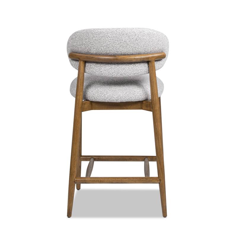 Modern Upholstered Counter Stool with Wood Frame