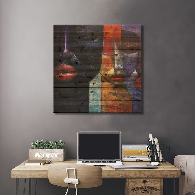 We Are Still Here Print On Wood by Segun Aiyesan - Multi-Color