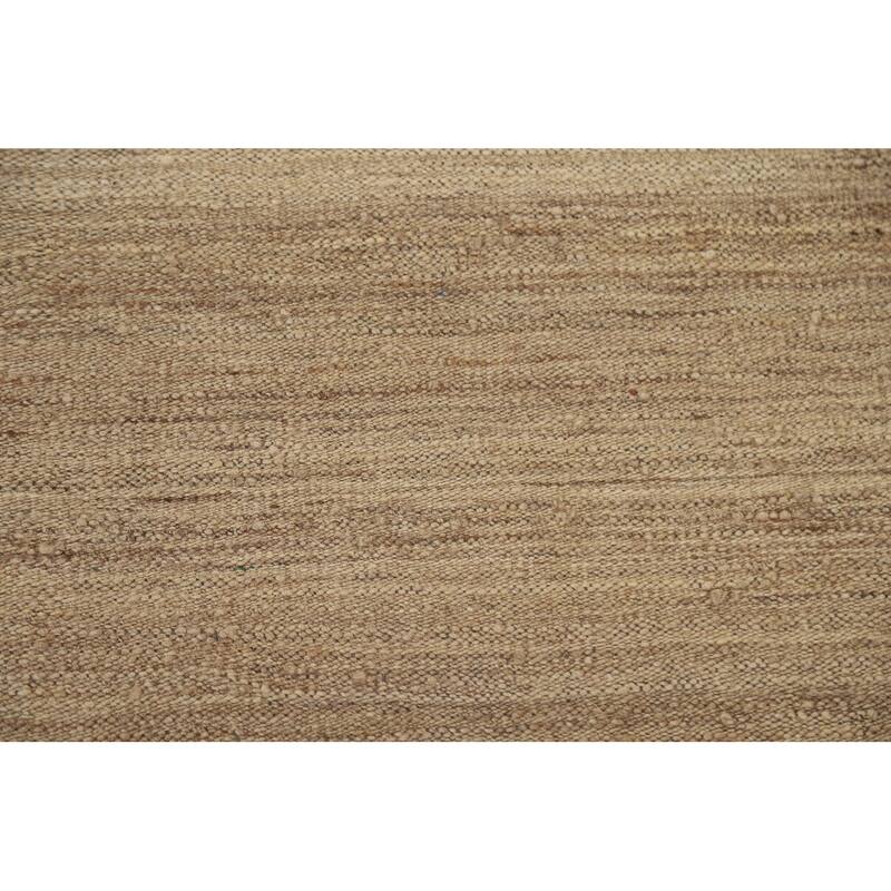 Kilim Earth Tone Modern Area Rug Hand-woven Wool Carpet - 5'1"x 6'10"