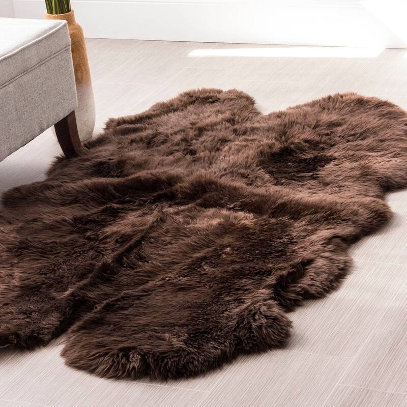 Silver Orchid Nansen Genuine Soft Australian Sheepskin Rug