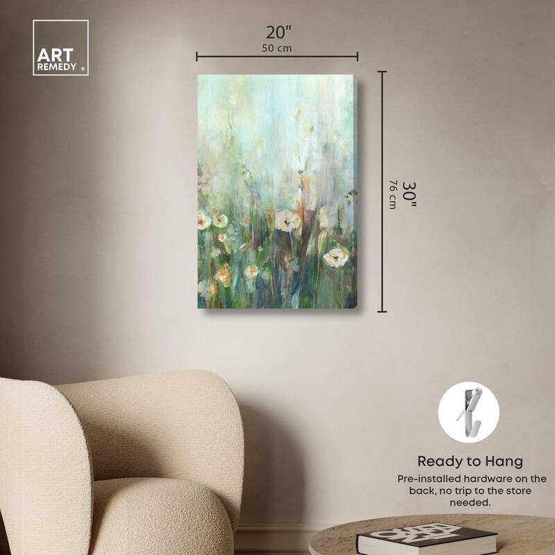 Harmony Green II Canvas by Art Remedy, Gallery Wrapped