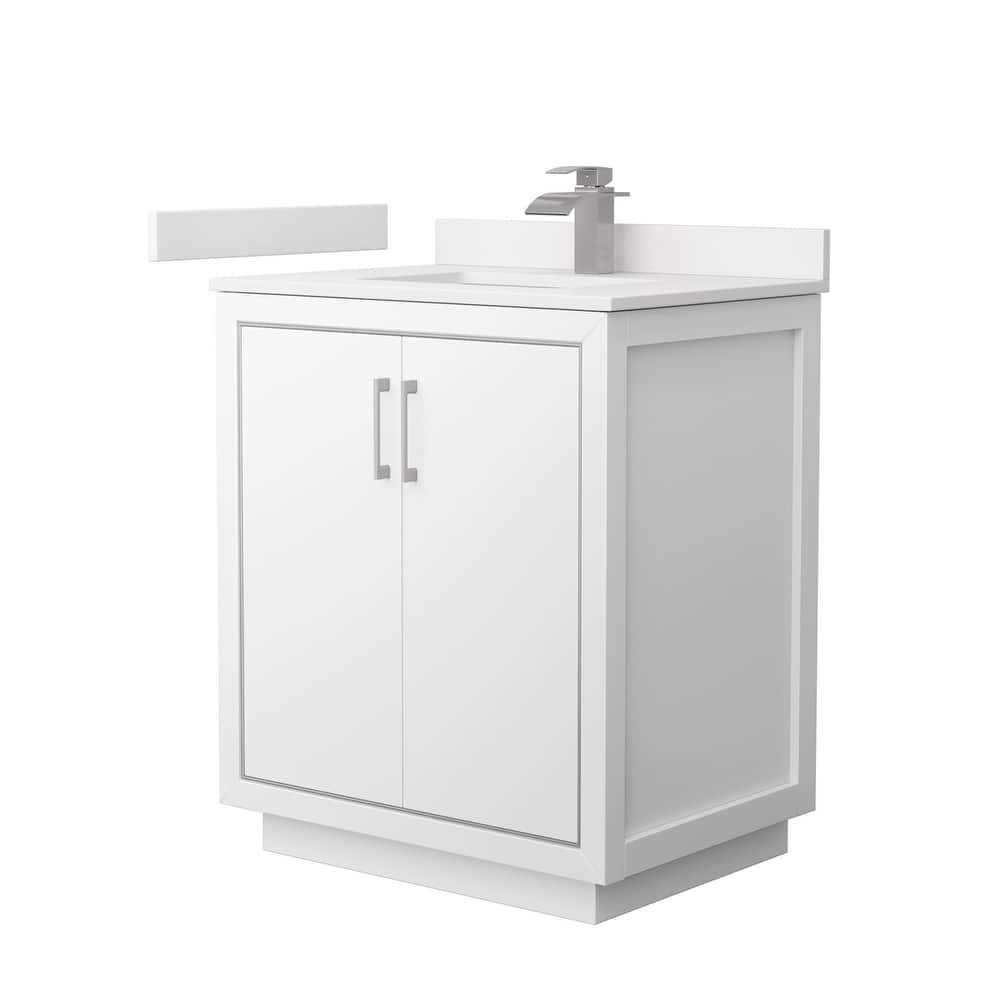 Wyndham Collection WCF111130S-QTZ-UNSMXX Icon 30" Free Standing Single