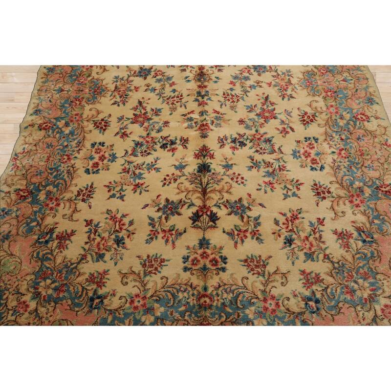 5'10''x12'3'' Hand Knotted Wool Ivory Modern & Contemporary 250 KPSI Rug - 5' 10'' x 12' 3''