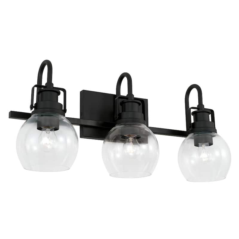 24-inch 3-light Bath/ Vanity Fixture - Matte Black