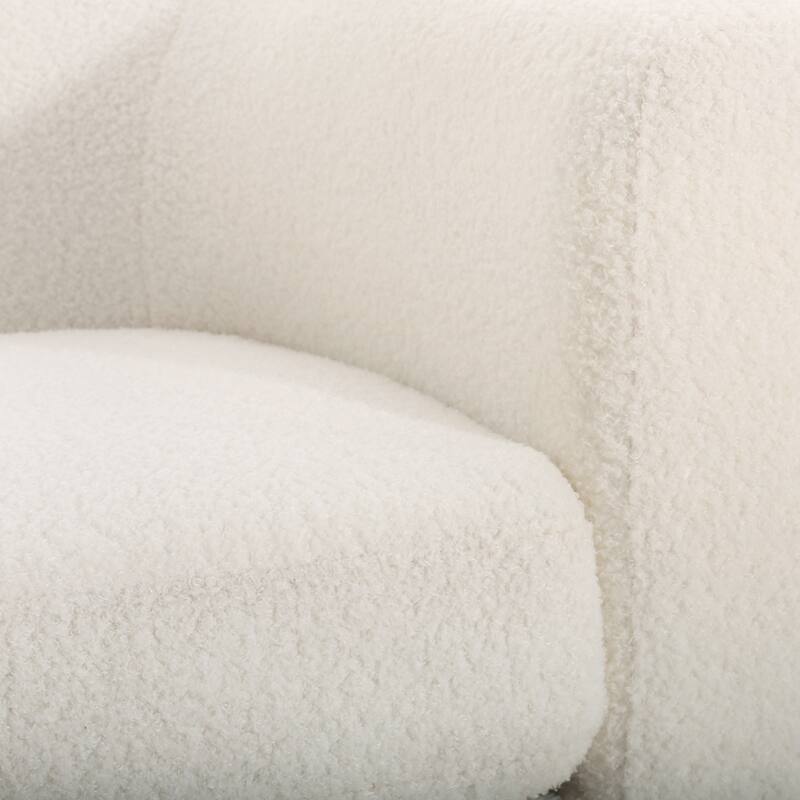 Roomfitters Modern Loveseat Sofa, Upholstered Small Couch for Living Room, Compact Accent Seating