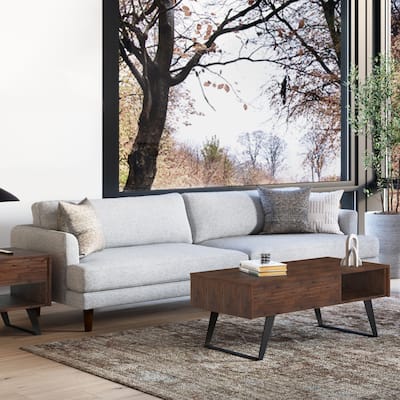WYNDENHALL Chloris 90 inch Wide Mid-Century Modern Sofa