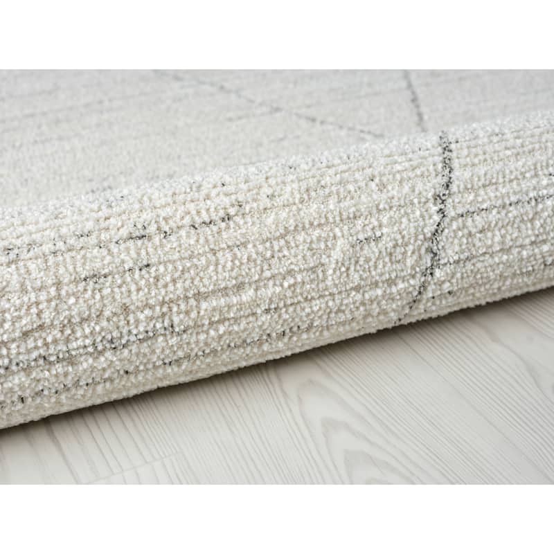 Terra by Obeetee Wilds Moroccan Diamond Natural Rug