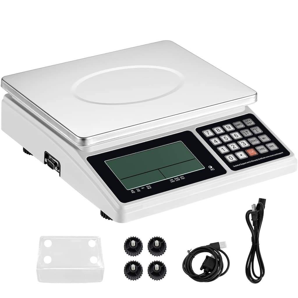 Industrial Counting Scale Inventory Counting Scale Kitchen Jewelry Scale with RS232 Port and LCD Screen