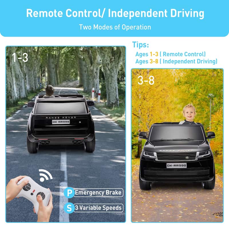 24V 2-Seater Licensed Land Rover Ride On Car